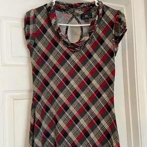 IZ Plaid Top Size M